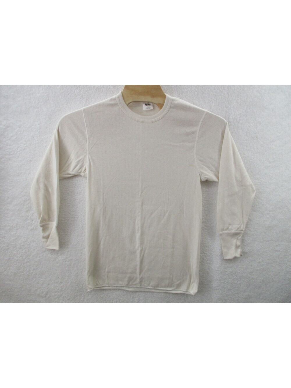 Vintage DUOFOLD Men's Small 50/50 Cotton Polyester Long Sleeve Shirt MADE USA